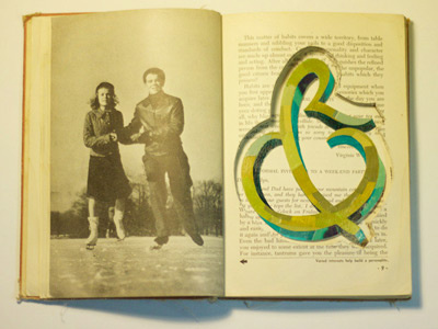 Ampersand Love book collage lettering type typography vintage word