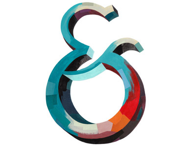 Ampersand ampersand collage lettering type typography word