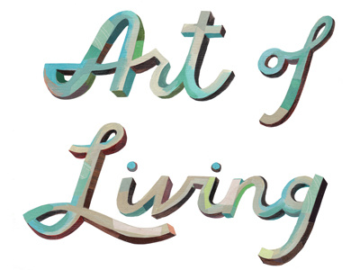 Living collage lettering type typography word