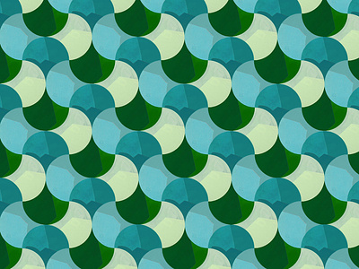 Ogees pattern collage painterly pattern surface design