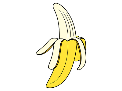 Banana affinity designer affinitydesigner banana design flat illustration minimal vector