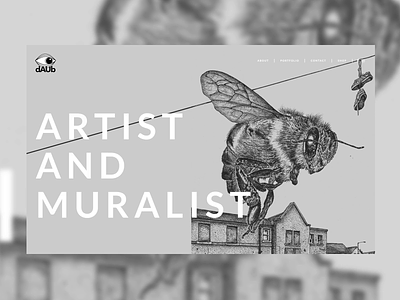 dAUb - Artist & Muralist - Website artist webdesign website