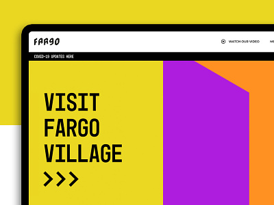 FarGo Village brand identity branding design illustration logo ui ux vector website website design