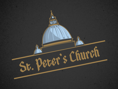 St. Peter's Church anglican cathedral church logo rome