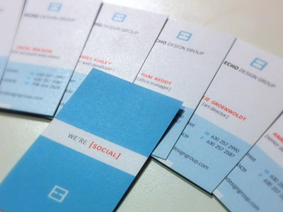 We're Social branding business cards cards print