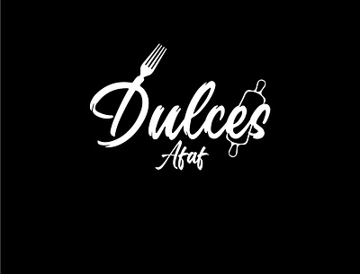 DULCES AFAF - CAKES MAKER app design branding cake maker logo design graphic design illustration logo