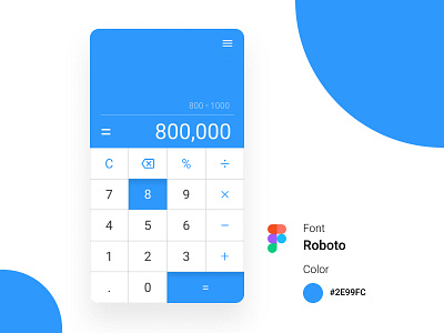 Simple Calculator - Daily UI #004 calculator dailyui design ui ux