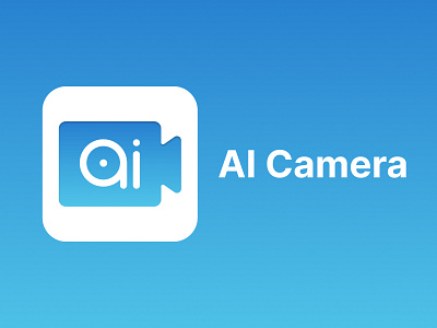 AI Camera App Icon - Daily UI #005 app application camera dailyui design logo mobile ui ux