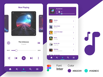 Music Player - Daily UI #009 app application dailyui design mobile music music player ui ux