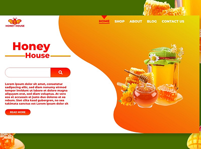 Honey house branding design ui ui ux uiux ux web ui design webdesign