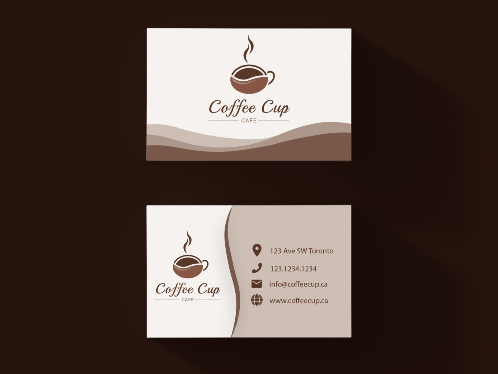 Logo & Business Card Design for a Coffee Shop by Anastasiya Gryshchenko ...