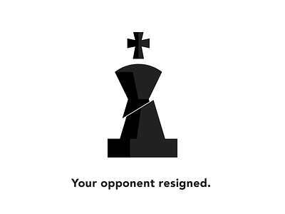 Resigned beheaded chess ios iphone king resign tall chess