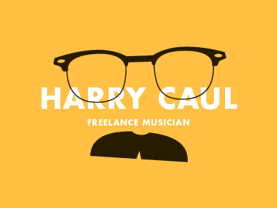 Harry Caul: Freelance Musician business card characters harry caul logo movies the conversation