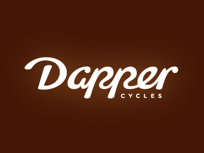 Final Dapper Cycles Script bicycles bikes lettering logo script