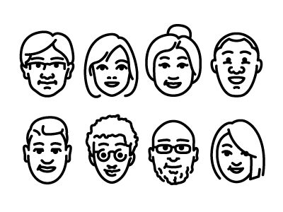 Diversity diversity faces icons people