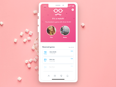 Ping Pong Play - it's a match app dribbble game ios mobile pingpong sketch ui ux