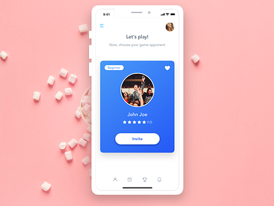Ping Pong Play - Let's Play app design dribbble game ios mobile pingpong sketch ui ux