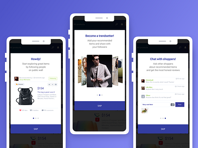 ShopTipz - social online shopping app app design dribbble mobile shopping app sketch ui ux