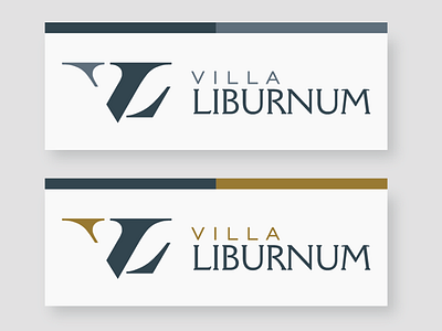 Villa Liburnum Full Logo branding design logo typography vector