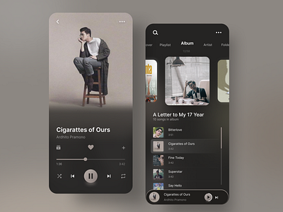 Music Player UI Exploration