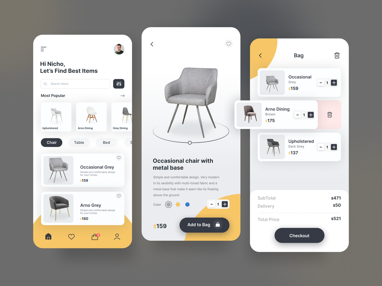 Furniture App By Artslan On Dribbble