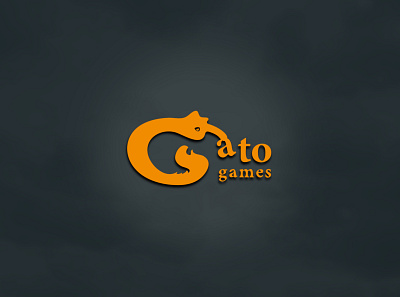 Gato brand branding business cat design game games gato logo logodesign logotype nikitiuk никитюк