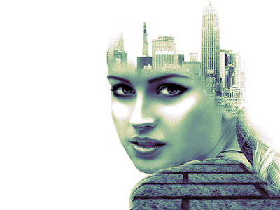 Citygirl art city girl industry photoshop town