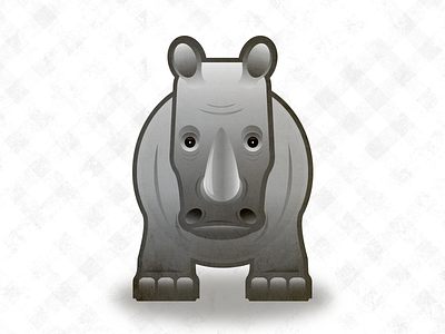 Sad Rhino animal rhino vector
