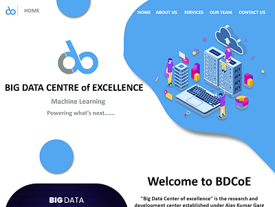 Web UI of BDCoE branding design illustration illustrator logo ui web website