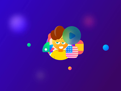 Fluently. "We're Different" Icons Set ae ai animation benefits clock emoji flags icons illustrations language exchange