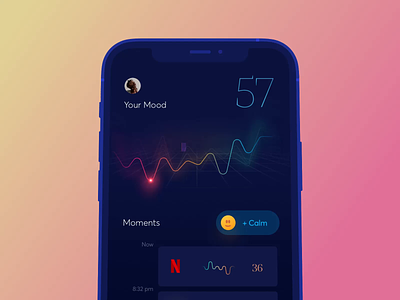 Healthy Mood animation app dashboard health tracker interaction meditation mobile mood mood tracker principle sleep sleep tracker ui ux wellness