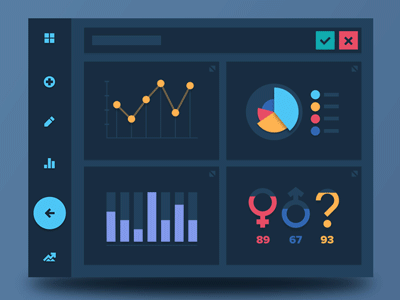 Wizard Concept animation dashboard data flat gif gui icon icons inspiration stats ui ux