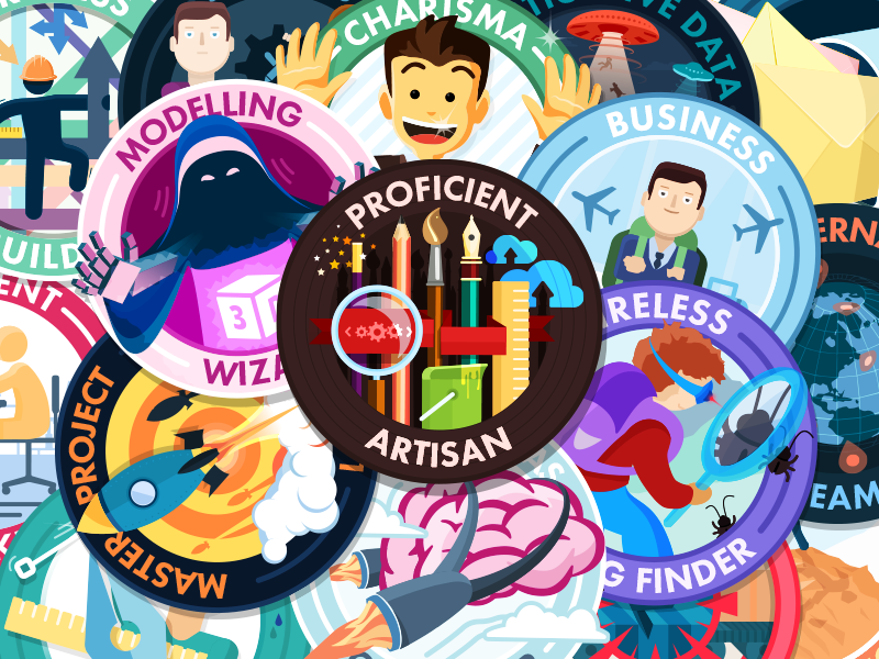 Gamification Badges by Yaro Zubko on Dribbble