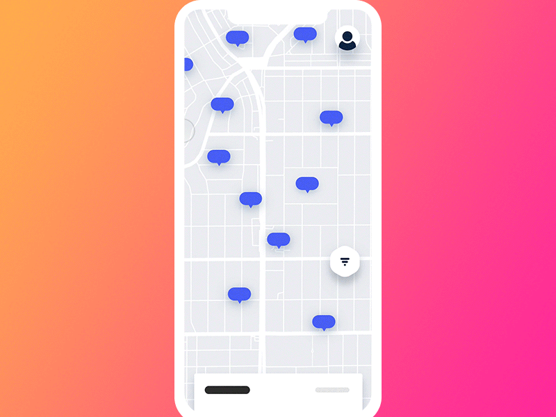 Get Wheels. Filters Interaction animation filters interaction iphonex map mobile principle slider swipe tabs tags ui ux design