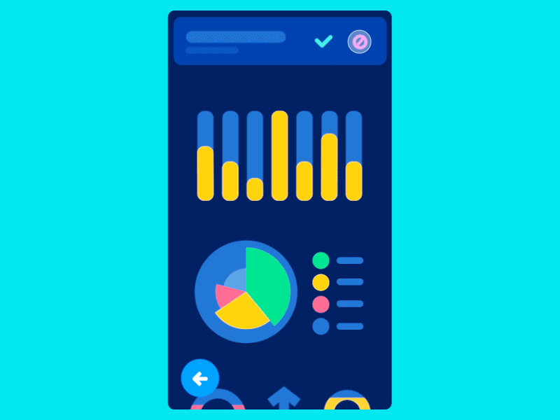 📈 Data Based Task Manager animation app approval chart colorful dashboard data graph icons interaction interactionlogic ipad mobile piechart scroll tablet tabletop tasks ui ux