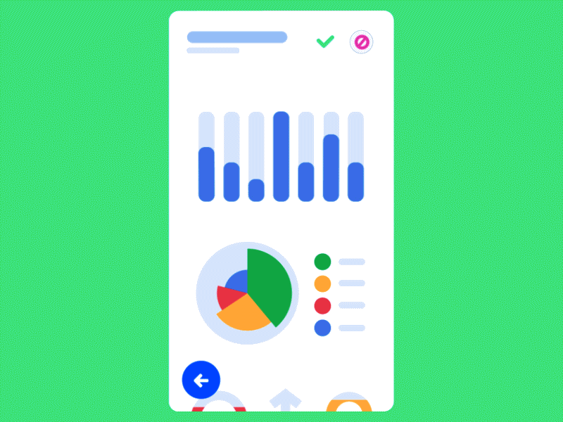 📈 Data Based Task Manager. Light Edition animation app approval chart colorful dashboard data graph icons interaction interactionlogic ipad mobile piechart scroll tablet tabletop tasks ui ux