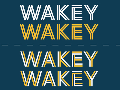 Wakey Wakey typography