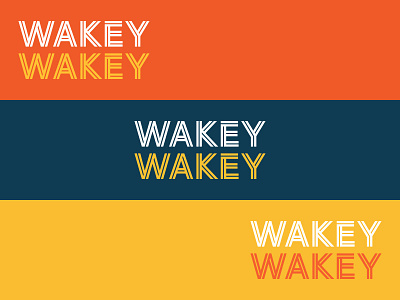 Wakey Wakey color explorations