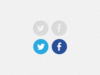 subtle social icons