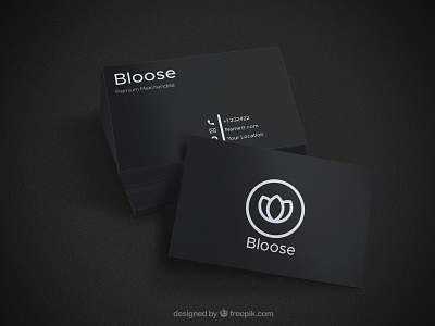 Blose Logo brand branding design logo mockup typography