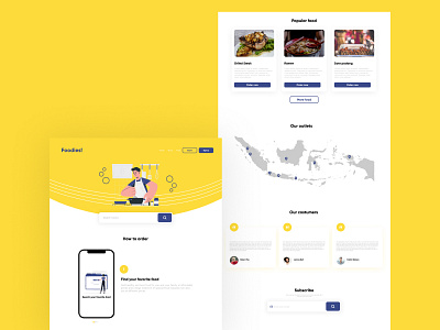 Foodies landing page