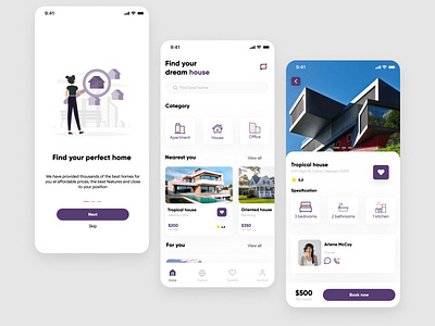 Rent house app app design apple branding design house houserent icon illustration ios logo logo logodesign mockup rent ui uiux ux