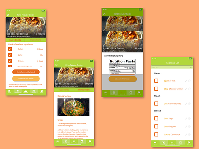 Blossom - Recipe App app cooking app food app interaction interaction design ios design mobile app design product design ui ux web design