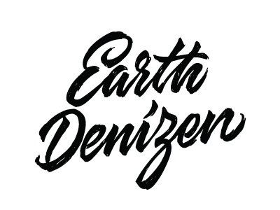 Earth Denizen architaste art artwork brush brushpen calligraphy denizen earth hand lettering letter lettering typography