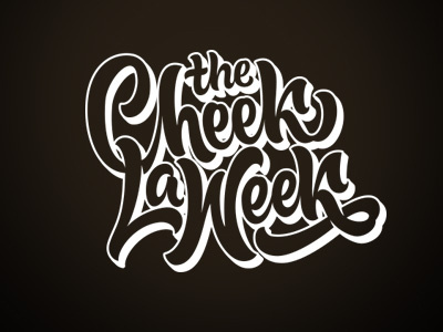 Cheek La Week Lettering Logotype lettering