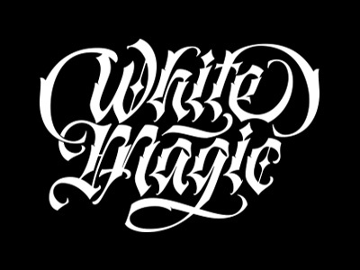 White Magic architaste art artwork brushpen calligraphy custom lettering design gothic graphic design hand lettering hand made font handlettering letter lettering logo logotype tattoo tattoo ink typography vector