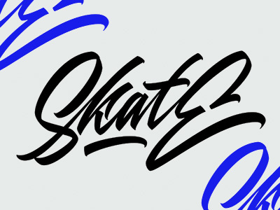 Skate architaste art artwork brushpen calligraphy custom lettering design graphic design hand lettering hand made font handlettering letter lettering logo logotype skate typography vector