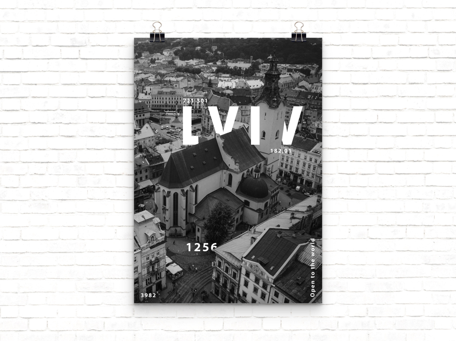  Lviv Print Black and White, Lviv Wall Art, Lviv Poster