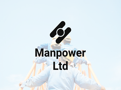 Manpower Ltd | Logo design company logo flat logo logo design logotype man minimalism recruiter recruiting worker