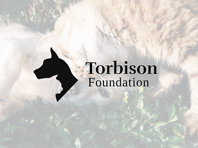 Torbison Foundation | Logo design animals cat charity dog flat logo logo design logotype minimalism pet